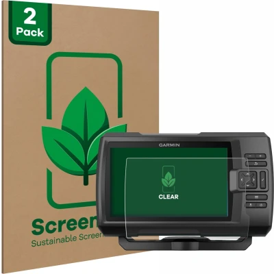 Afbeelding van ScreenLeaf Screenprotector voor Garmin Striker Plus 5cv Duurzame schermbescherming Folie Beschermfolie transparant (2 Stuks)