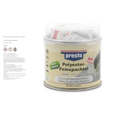 Afbeelding van Presto polyester fijn plamuur 250 gr 3 stuks