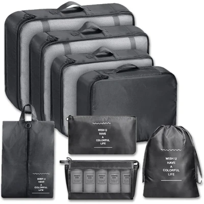 Afbeelding van Packing Cubes Set 8 Delig Zwart