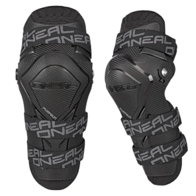 Afbeelding van O&#039;NEAL Kniebeschermers Motorcross Enduro Hard Plastic Shell in Carbon Look, Gevoerd met Thermo Schuim, (EU) 2016/425 PUMPGUN MX Kniebeschermer Volwassen Zwart One Size