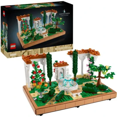 Afbeelding van LEGO Icons Tuin met fontein 10359
