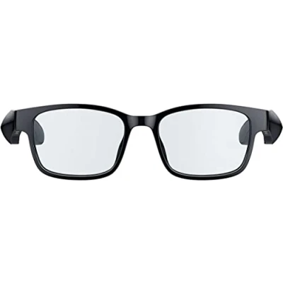 Afbeelding van Razer Anzu Smart Glasses (rechthoek, grote glazen) Bril met blauwlichtfilter of audiozonnebril (Geïntegreerde microfoon en luidsprekers, Batterijduur van meer dan 5 uur, Waterbestendig) Zwart