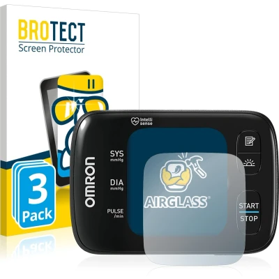 Afbeelding van BROTECT Glas Screen Protector voor Omron RS7 Intelli IT (3 Stuks) Schermbeschermer [9H Hardheid, Beschermglas Folie niet Gehard Glas]