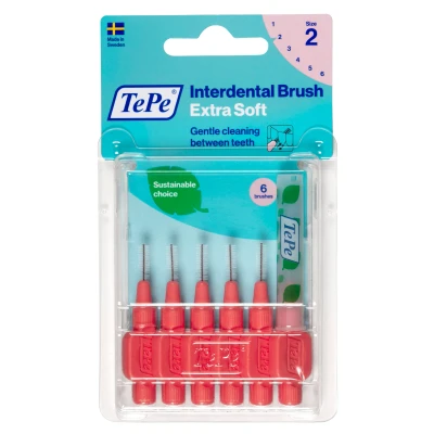 Afbeelding van 3x TePe Ragers Extra Zacht 0,5 mm Lichtrood 6 stuks