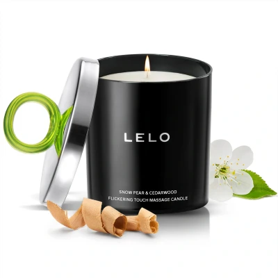 Afbeelding van Lelo Massagekaars Sneeuwpeer &amp; Cederhout (150g)