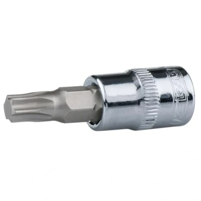 Afbeelding van KS Tools, Dopsleutel + dopmoer, 1/4 CHROMEplus Bitsbus TX. T20 918.1481