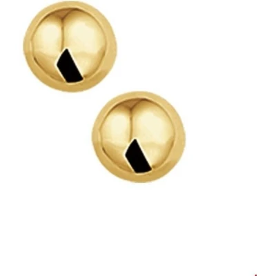 Afbeelding van Trendjuwelier huiscollectie Oorknoppen Bol Geelgoud Glanzend 5 mm x
