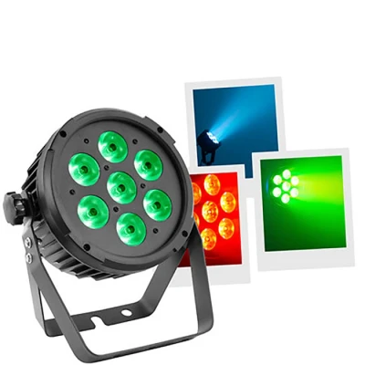 Afbeelding van Mac Mah DJ FlatPAR 7x12W 6 in 1 RGBWA UV Led spot