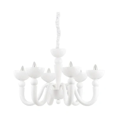 Afbeelding van Ideal lux, Hanglamp, BON hanglamp E14 6 voudig ⌀800mm dimbaar wit 093994 (E14)