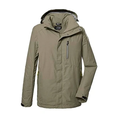 Afbeelding van killtec Heren Functioneel jack/outdoorjack met afritsbare capuchon KOS 256 MN JCKT_CARLEB, sage, S, 41364 000