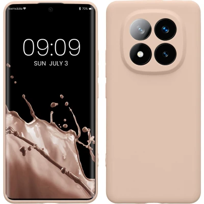 Afbeelding van kwmobile telefoonhoesje geschikt voor Xiaomi Redmi Note 14 Pro+ 5G / Pro Plus Hoesje smartphone Precisie camera uitsnede In kokosmelk