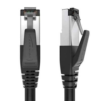 Afbeelding van KabelDirekt Cat 8 netwerkkabel, 40 Gigabit, flexibele &amp; breukvaste constructie 0,5 m (LAN kabel/Ethernet kabel, geeft maximale vezelsnelheid door en is geschikt voor gaming/PS5/Xbox)