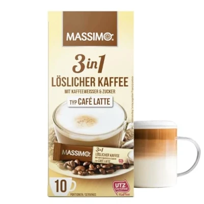 Afbeelding van Massimo Cafe Latte 16x125g