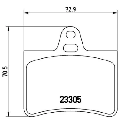 Afbeelding van Brembo Remblokset P 61 073