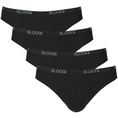 Afbeelding van Sloggi men Basic Mini zwart 4 pack = 3+1 gratis