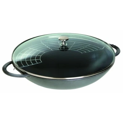 Afbeelding van Staub Wok, Induktionsgeeignet, Gusseisen, Graphitgrau, 37 cm, 46 x 18 1 Einheiten