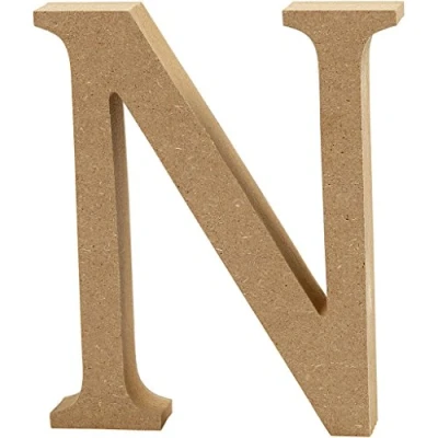 Afbeelding van Creative letter N MDF 13 cm