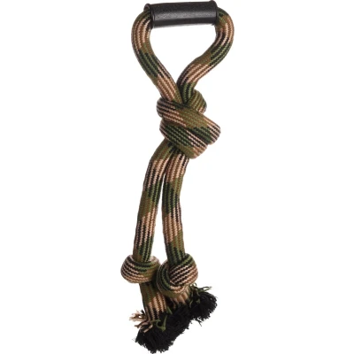 Afbeelding van &quot;Hondenspeelgoed Flostouw Trektuig Camouflage: Duurzaam en Stijlvol!&quot; Kaki / 50,00 cm x 16,50 10,00