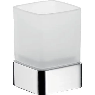 Afbeelding van Emco loft glashouder staand model kristalglas gesatineerd chroom 052000101