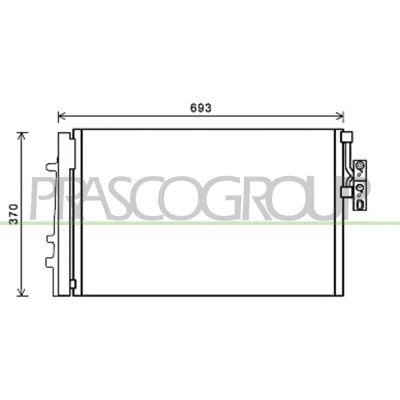 Afbeelding van Condensor, airconditioning PRASCO BM804C003