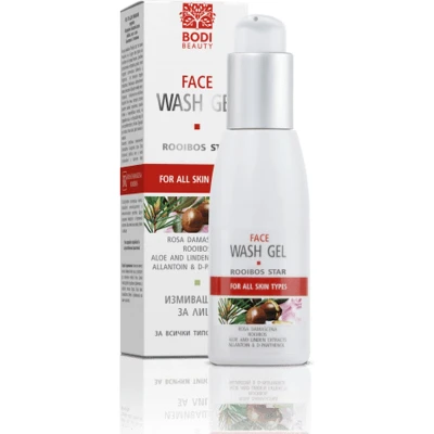 Afbeelding van Gezicht was gel met rooibos en roos, anti age reiniger 100ml ^