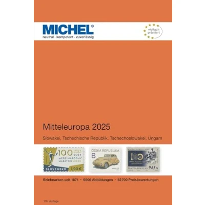 Afbeelding van Mitteleuropa 2025: Slowakei, Tschechische Republik, Tschechoslowakei, Ungarn, Westungarn