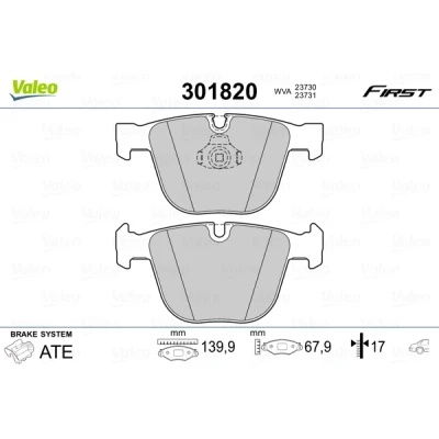 Afbeelding van Valeo Remblokset 301820