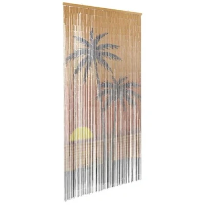Afbeelding van vidaXL Insectengordijn 100x200 cm bamboe palmboom print