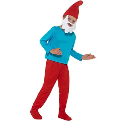 Afbeelding van FUNIDELIA Grote Smurf Kostuum voor jongens Maat: 122 134 cm Rood