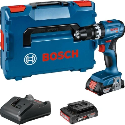 Afbeelding van Bosch Professional GSB 18V 45 06019K3303 Accu schroefboormachine 18 V 2.0 Ah Li ion Incl. 2 accus, lader, koffer