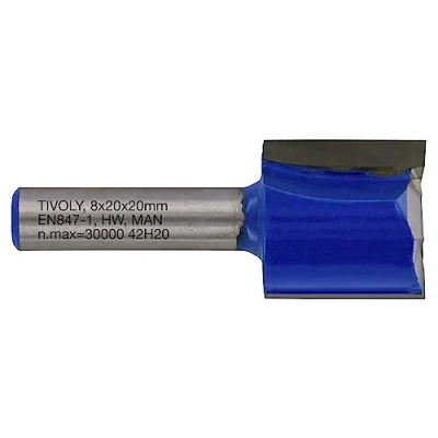 Afbeelding van Tivoly XT60642067842 Rechte bovenfrees 2 diamantgeslepen snijkanten Ø 20 mm