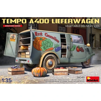 Afbeelding van 1:35 MiniArt 38049 Temp A400 Lieferwagen Vegetable Delivery Van Plastic Modelbouwpakket