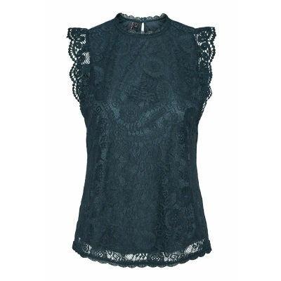 Afbeelding van Pieces Pcolline SL NOOS BC Blouse, Dames, Maat: Large, Reflecting pond