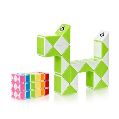 Afbeelding van CUBIDI® Magic Snake met 24 Blokken Hersenkraker (Groen)