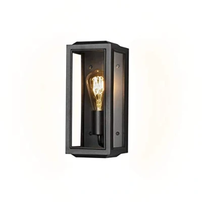 Afbeelding van Konstsmide Carpi 7348 750 Buitenlamp (wand), Wandlamp Spaarlamp, Gloeilamp, LED E27 Zwart