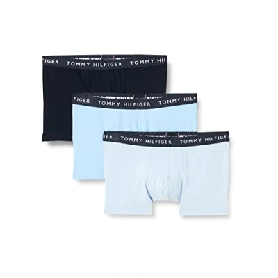 Afbeelding van Tommy Hilfiger heren Onderbroeken 3p Kofferbak, meerkleurig (Vessel Blue/Breezy Blue/Desert Sky) , XXL