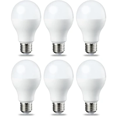 Afbeelding van Amazon Basics LED E27 Edison schroeflamp, 13 W (gelijk aan 100 W), warm wit, niet dimbaar pakket van 6 stuks