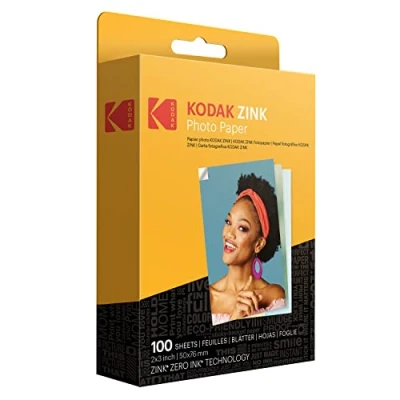 Afbeelding van Kodak 2&quot;x3&quot; Premium Zink Fotopapier (100 vellen) Compatibel met PRINTOMATIC, Smile en Step Camera&#039;s printers