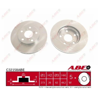 Afbeelding van ABE Remschijven C32158ABE