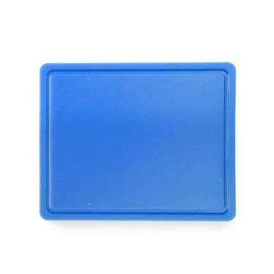 Afbeelding van Hendi Snijplank met sapgeul Blauw (Vis) HACCP 32,5x26,5 cm