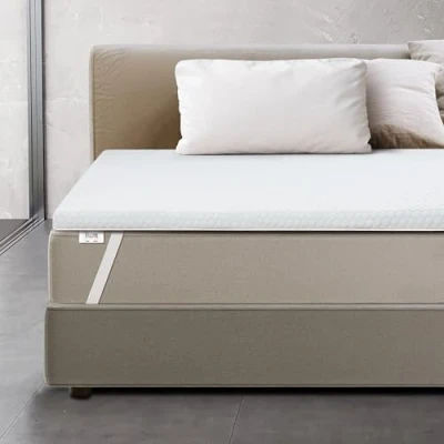 Afbeelding van Dekmatras Topper ventilerend Memory Foam Tweepersoons Topmatras Corrigerend 6 cm Matrasvulling met Afneembare Hoes Antibacterieel en antischimmel (160 x 200)