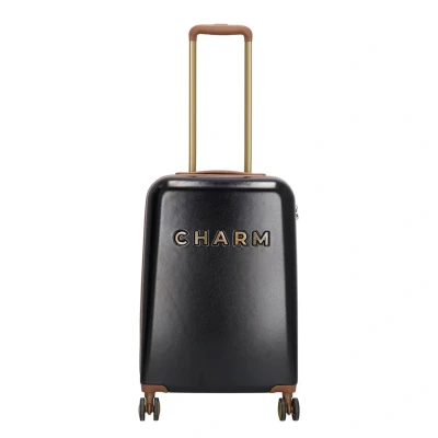 Afbeelding van Charm London Travel Trolley S zwart Harde Koffer