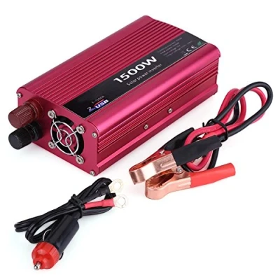 Afbeelding van Omvormer, 12 V omvormer 230 V, 1500 W DC naar AC auto converter Dual USB Charger Adapter