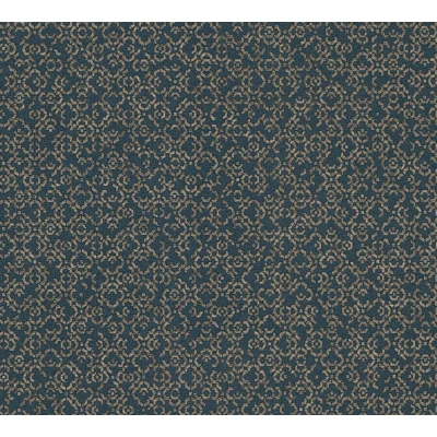 Afbeelding van Leen Bakker Livingwalls Behang Geometrische Vormen Donkerblauw En Goud Blauw Vinyl