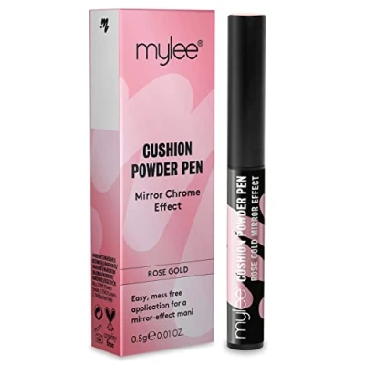 Afbeelding van Mylee Air Cushion Chrome Pigment Pen Holografische Nagel Poeder Decoratie, Glanzend Metallic Spiegel Effect Langdurig, DIY Nail Art, Manicure Tool