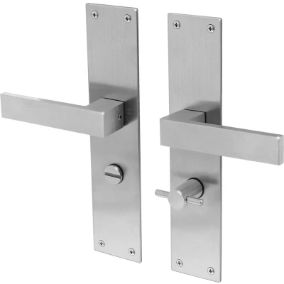 Afbeelding van Deurkruk Lavuzo Trapini RVS WC deurbeslag WC63 Per set