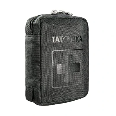 Afbeelding van Tatonka First Aid XS EHBO tas (zonder inhoud) met verdeeld hoofdvak en riemlus om zelf te vullen Afmetingen: 10 x 7 4 cm (zwart)