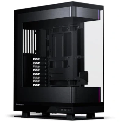 Afbeelding van Phanteks Evolv X2, Mid Tower Gaming Chassis, Verticaal Koelsysteem, Doorzichtig Gehard Glas Geborsteld Aluminium Binnenpaneel met Geïntegreerde D RGB Verlichting, Zwart