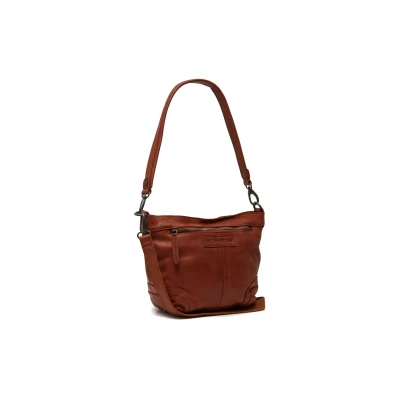 Afbeelding van The Chesterfield Brand Leren Schoudertas Cognac Lucy