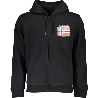 Afbeelding van Katoenen Sweatshirt Met Capuchon Rits En Logoprint